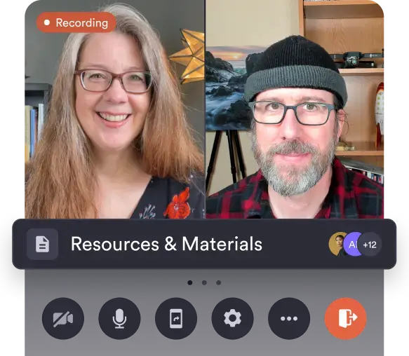 Workshop hub with registration, replay, and resource library.