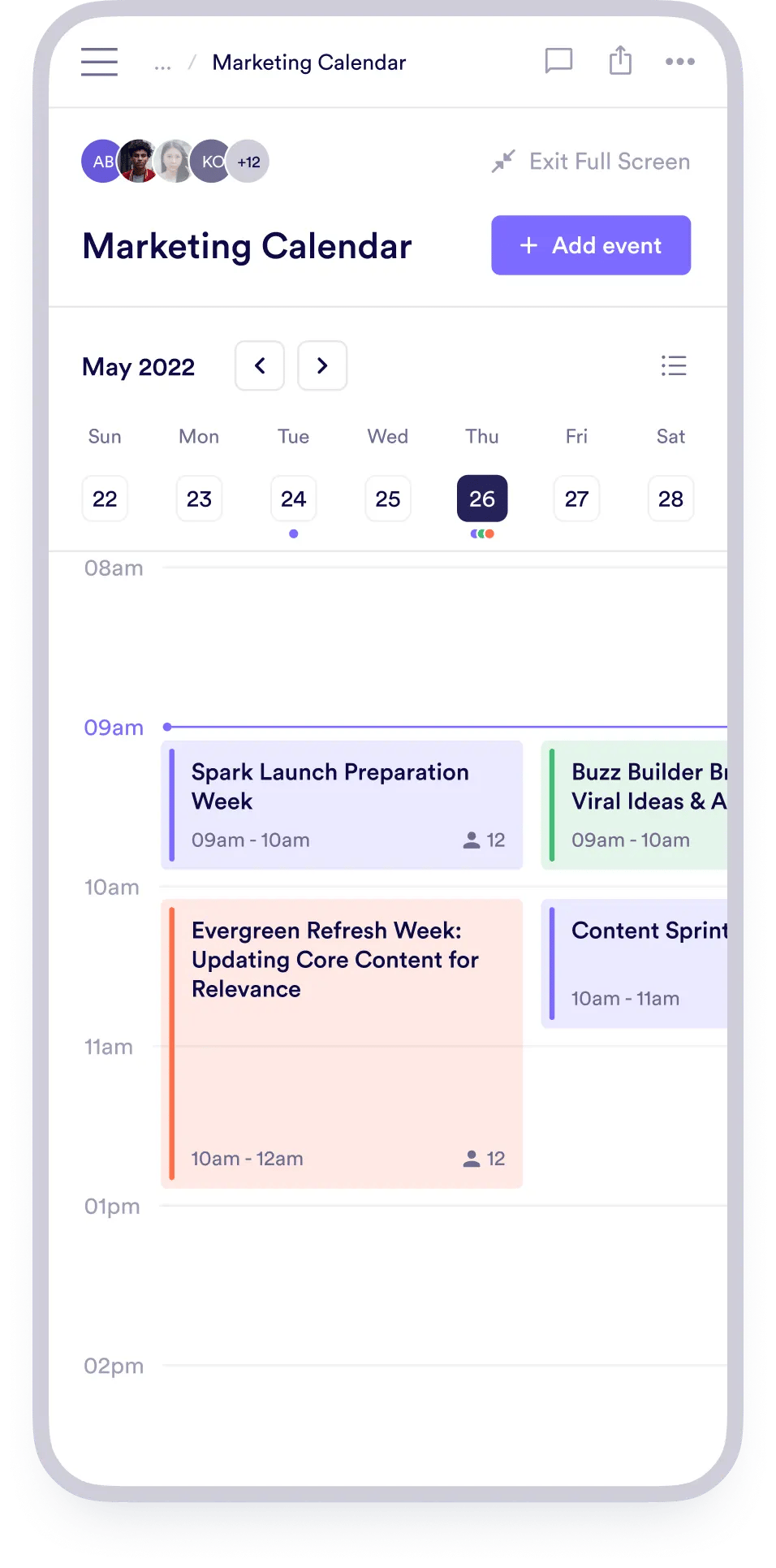 Phone showing pivot in action interface