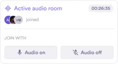 Active audio room