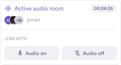 Active audio room