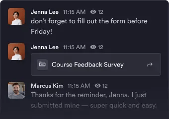 Users chatting illustration