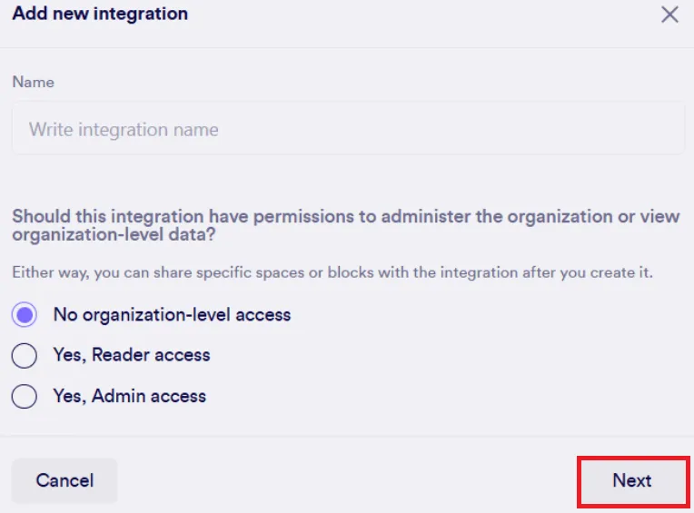 Adding a New Integration - Step 2