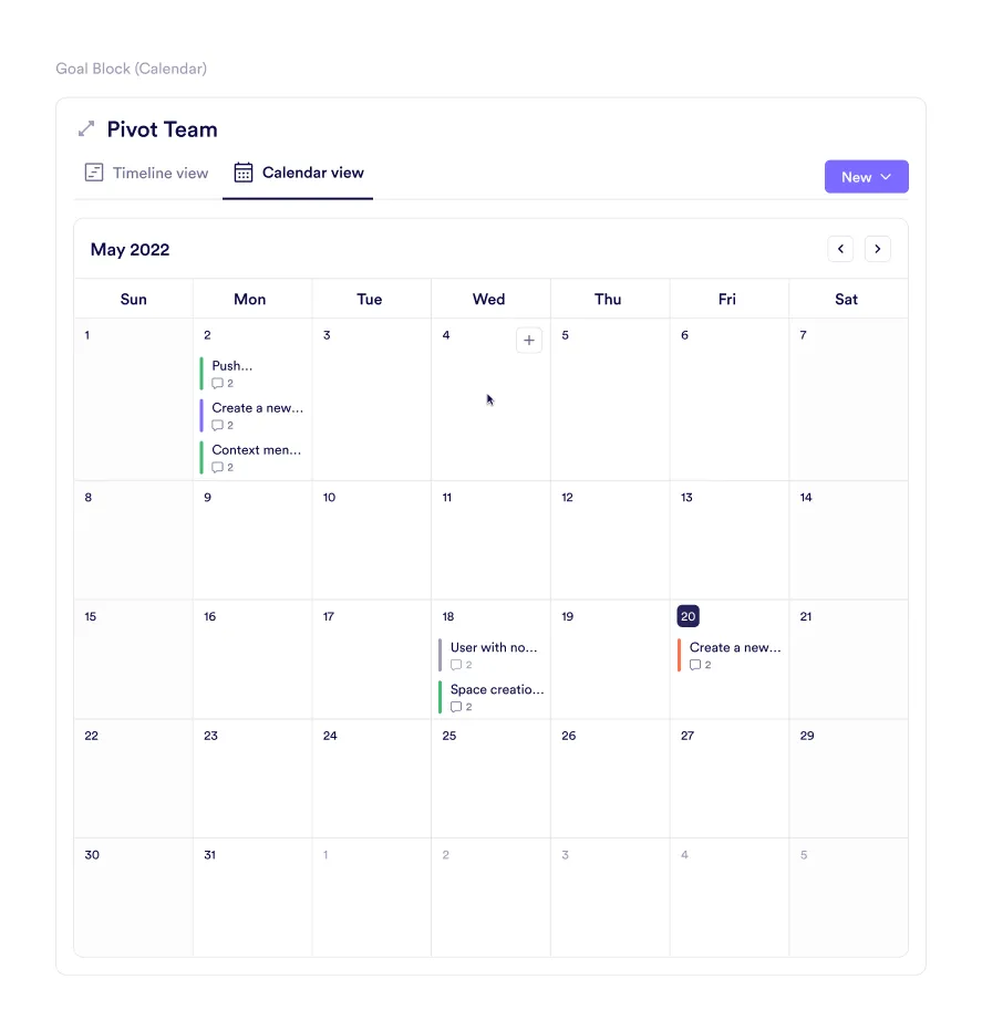 Calendar View