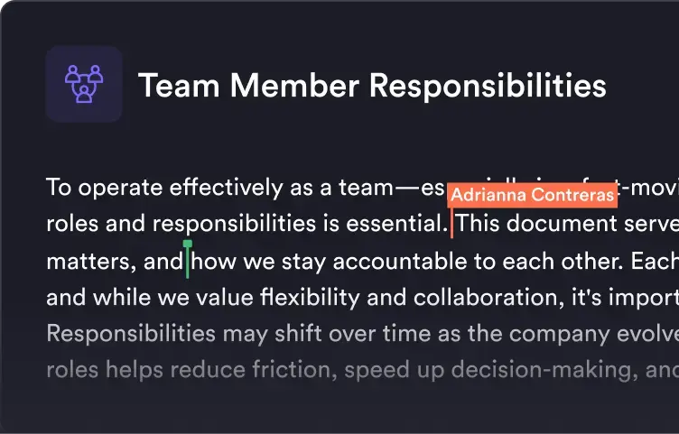 Collaborative teamwork preview