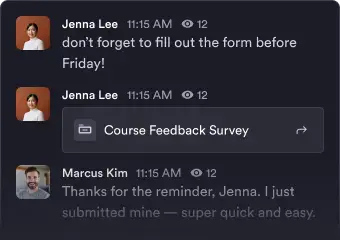 Users chatting illustration