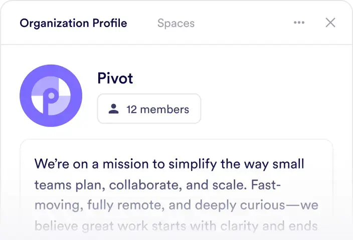 Organization scale preview